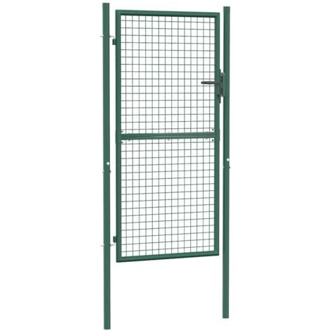 Portail de clôture acier 100x175 cm vert vidaXL