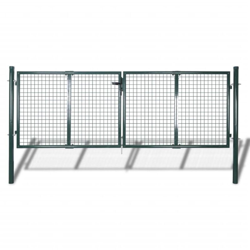 Vidaxl - Portail de clôture Acier 306x175 cm Vert