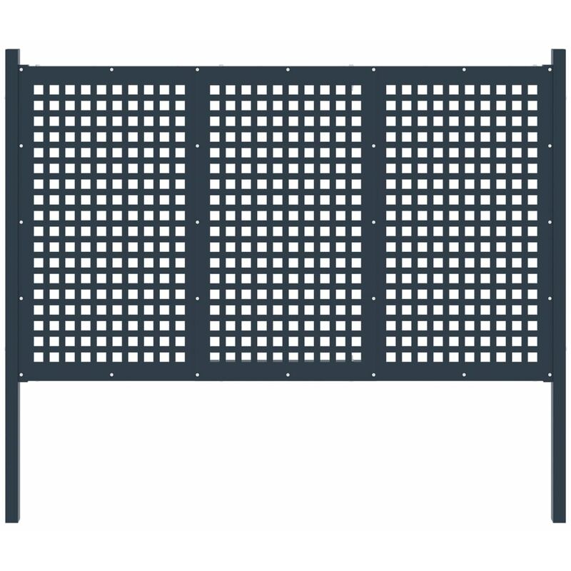 Vidaxl - Portail de clôture Anthracite 170x150 cm Acier