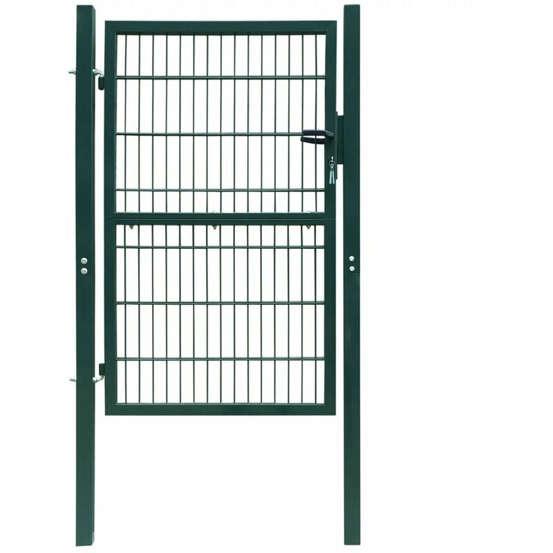Portail de clôture 2D (simple) Vert 106x190 cm