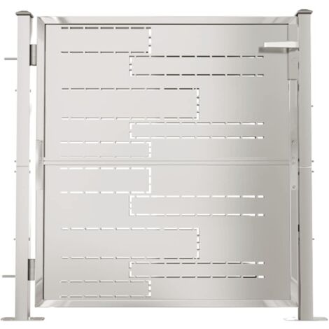 Portail de jardin 100x100 cm Acier inoxydable