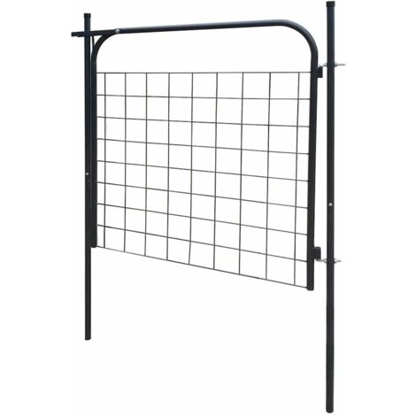 Portail de jardin 100x100 cm Anthracite