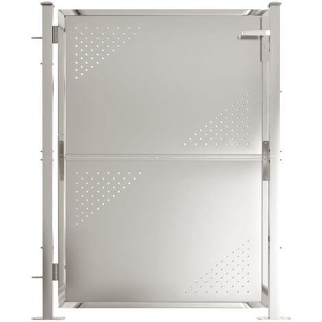 Portail de jardin 100x125 cm Acier inoxydable