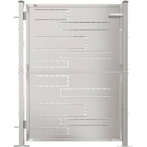 Portail de jardin 100x125 cm Acier inoxydable