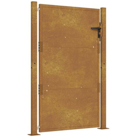 Portail de jardin 100x125 cm en acier Corten
