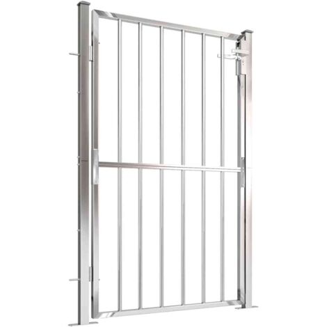 Portail de jardin 100x150 cm Acier inoxydable