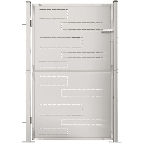 Portail de jardin 100x150 cm Acier inoxydable