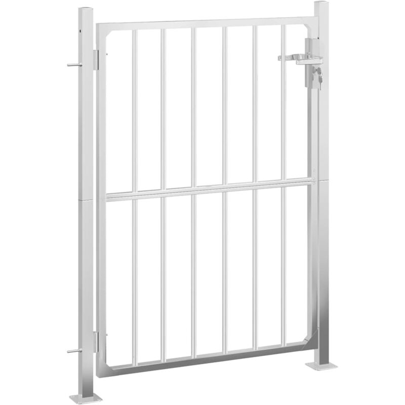 Portail de jardin 100x125 cm acier inoxydable - Vidaxl
