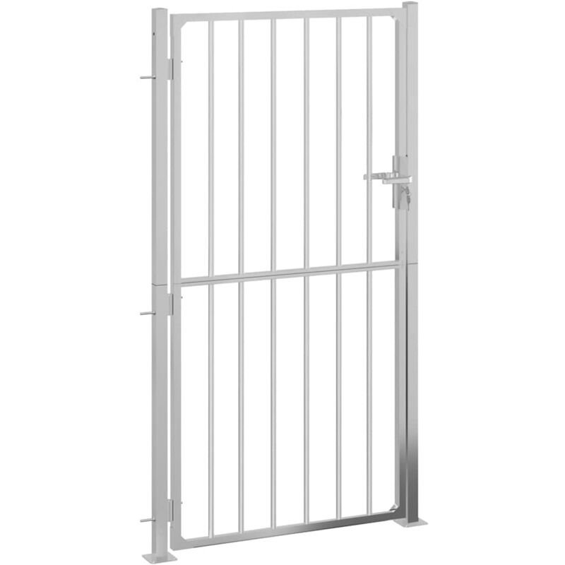 Vidaxl - Portail de jardin 100x180 cm acier inoxydable