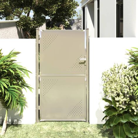 Portail de jardin 100x180 cm Acier inoxydable