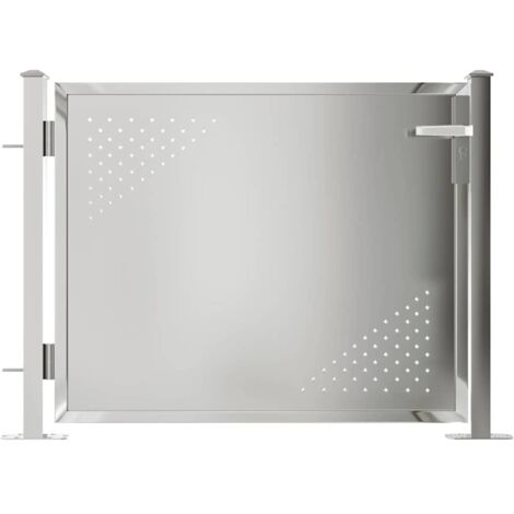 Portail de jardin 100x75 cm Acier inoxydable