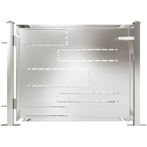 Portail de jardin 100x75 cm Acier inoxydable