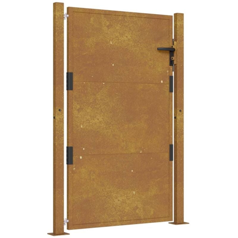 Portail de jardin 105x130 cm acier corten Vidaxl
