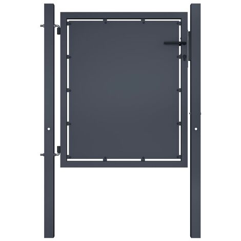 vidaXL Portail de Jardin Acier Portillon Porte Terrasse Extérieur Multi-taille