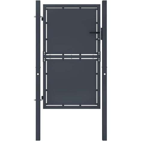 Portail de jardin Acier 100x125 Anthracite