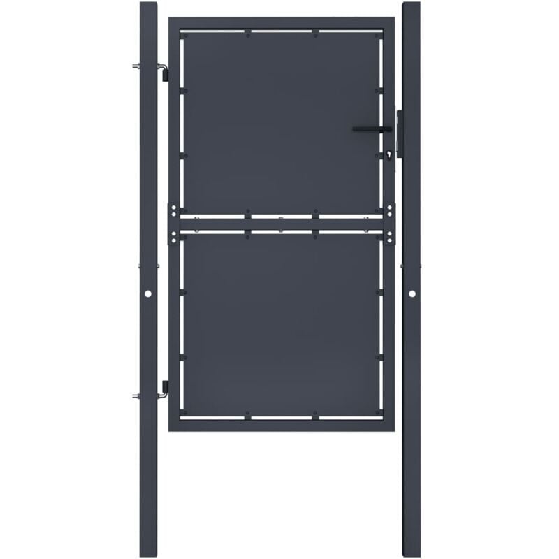 Vidaxl - Portail de jardin Acier 100x150 cm Anthracite