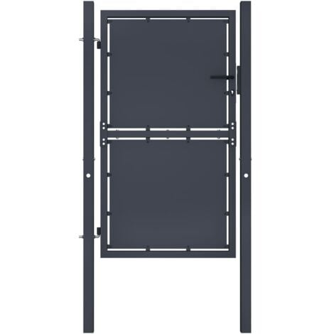 Portail de jardin Acier 100x150 cm Anthracite