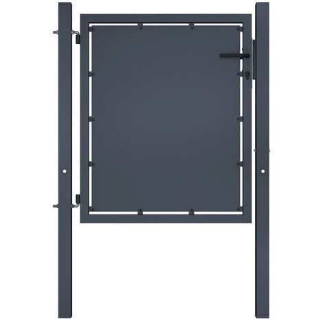 Portail de jardin Acier 100x75 Anthracite