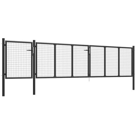 Portail de jardin Acier 500 x 100 cm Anthracite