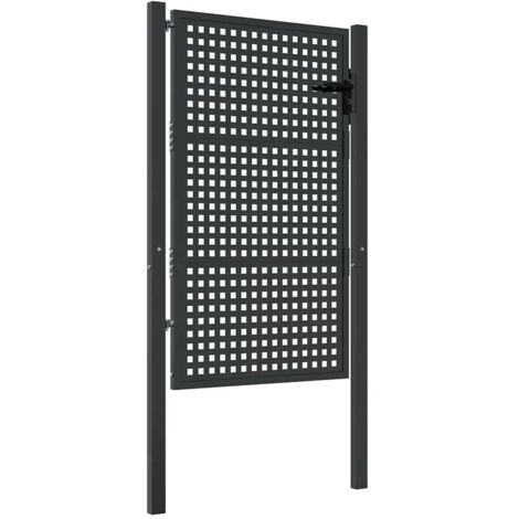 Portail de jardin Anthracite 100x150 cm Acier