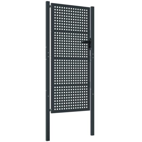 Portail de jardin Anthracite 100x175 cm Acier