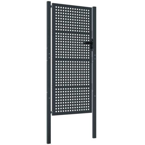 Portail de jardin Anthracite 100x200 cm Acier