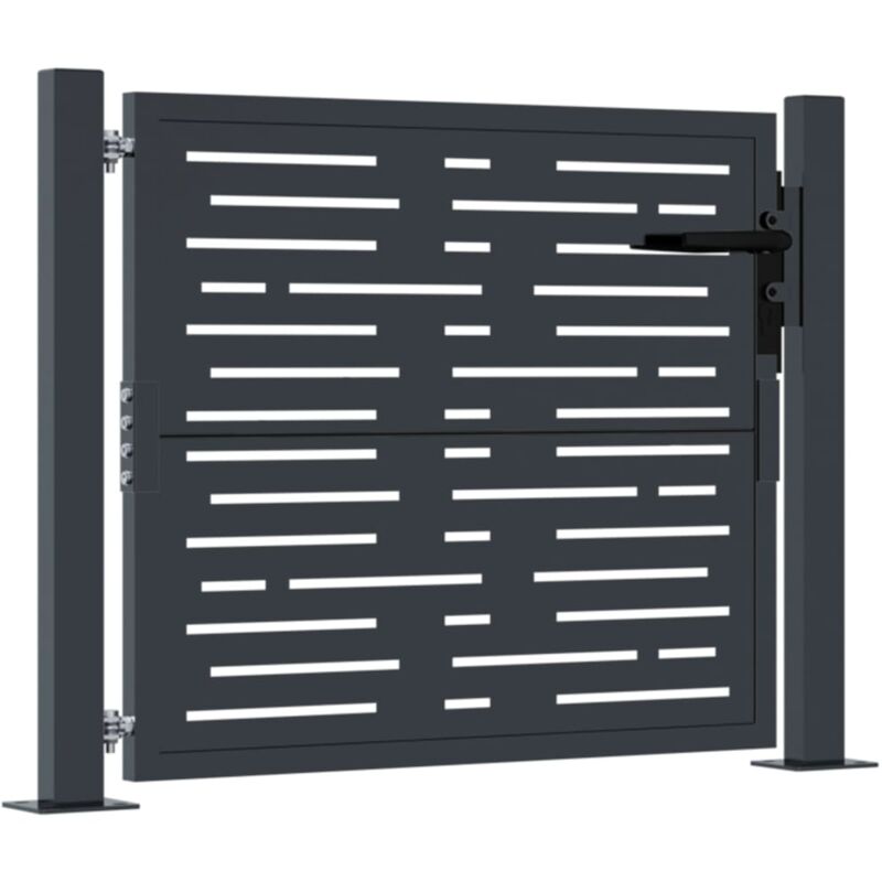 Portail de jardin anthracite 105x105 cm conception de carré vidaXL