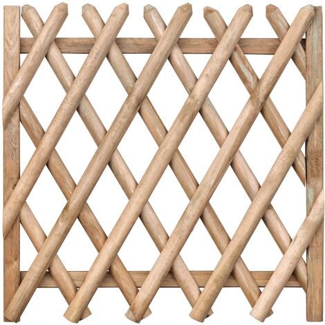 Portail de jardin Bois de pin imprégné 100 x 100 cm