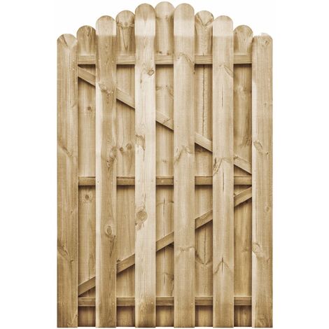 Portail de jardin Bois de pin imprégné 100x150 cm