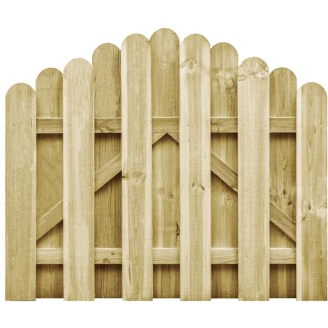 Portail Jardin Arche Portillon Clôture Extérieur Bois Pin Imprégné vidaXL