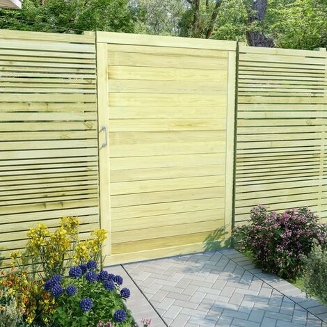Portail de jardin Bois de pin imprégné FSC 150 x 100 cm