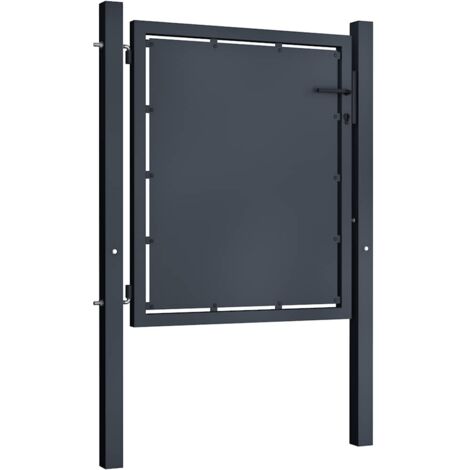 Portail de jardin en acier 100x100 cm anthracite