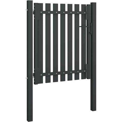 Portail de jardin en acier 100x100 cm anthracite