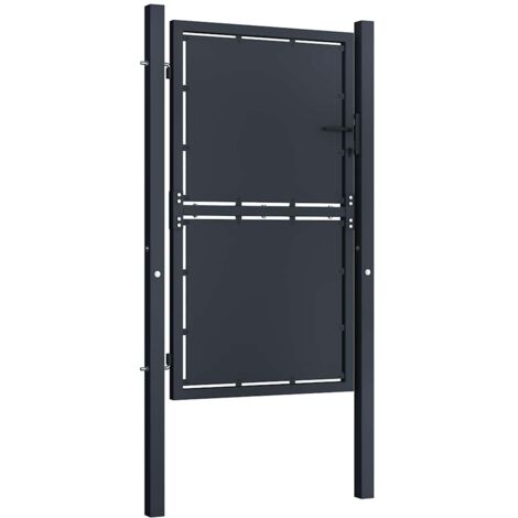 Portail de jardin en acier 100x150 cm anthracite