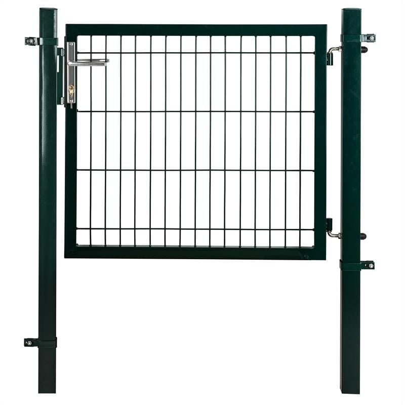 Portail de jardin en métal galvanisé 107 x 130 cm vert