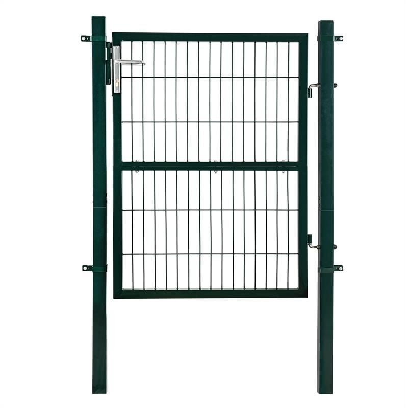 Portail de jardin en métal galvanisé 107 x 170 cm vert