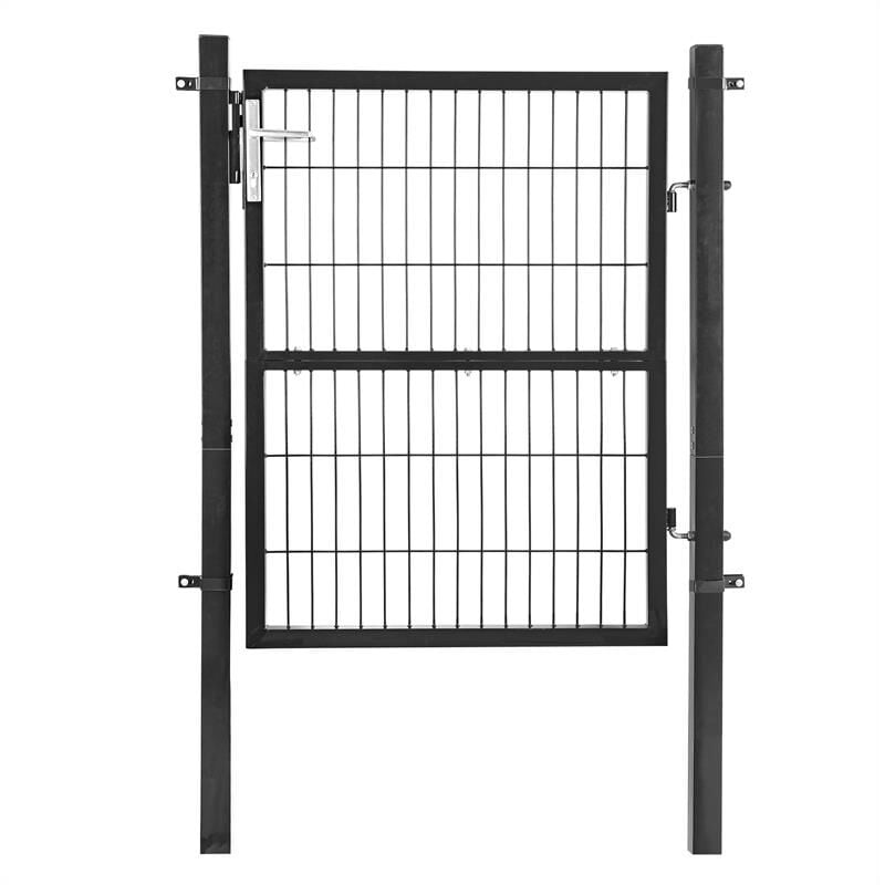 Estexo - Portail de jardin en métal galvanisé 107 x 190 cm anthracite