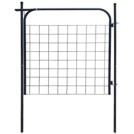 Portail de jardin-Portillon de jardin 100x100 cm Anthracite