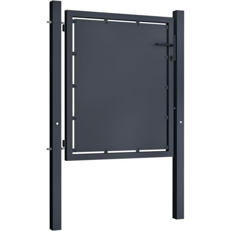 Portail de jardin，Portail de clôture，Portillon de jardin Acier 100 x 100 cm Anthracite CFW87584