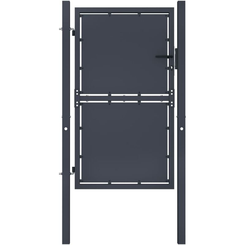Portail de jardin,Portail de clôture,Portillons de jardin Acier 100x150 cm Anthracite CFW38576