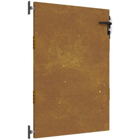 Portail de jardin，Portillon，Porte de jardin 85x125 cm acier corten CFW16071
