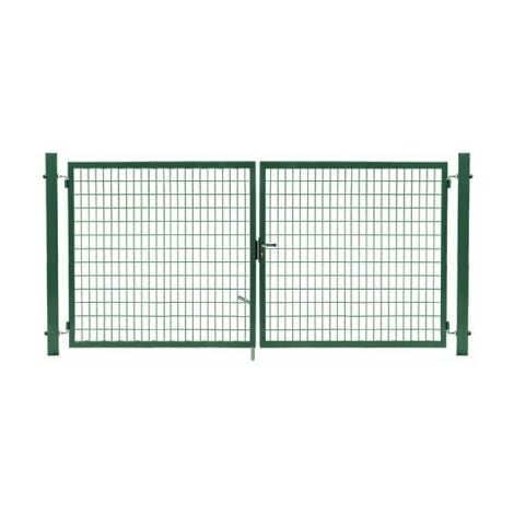Portail Grillagé Vert JARDIMALIN - Largeur 3m - 1,50 mètre