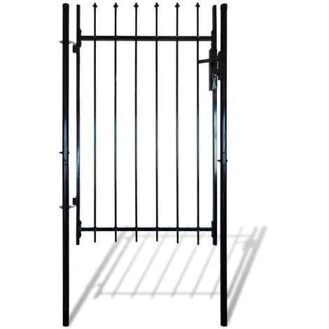 Portail porte simple avec dessus en lance