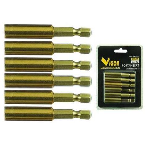 Portainserti Vigor Magnetici Crv Set 6 Pezzi Mm. 60