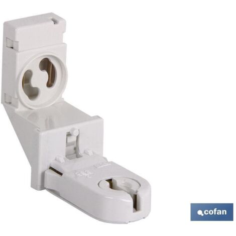 Portalampada a fluorescenza 2a250v con supporto