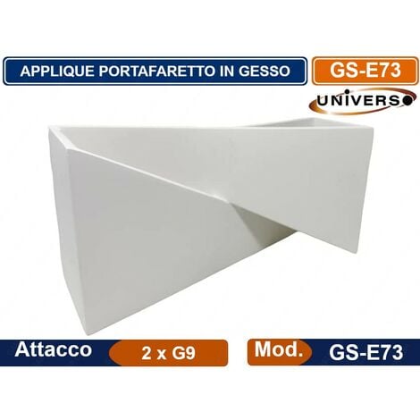 BELFIORE BELFIORE APPLIQUE DA PITTURARE E PERSONALIZZARE IN GESSO/CERAMICA  52W ATTACCO E27 8238.108.41.00.9