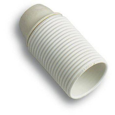 PORTALAMPADA CAMICIA FILETTATA - BAKELITE BIANCO E27 M10X1 - 25 pezzi