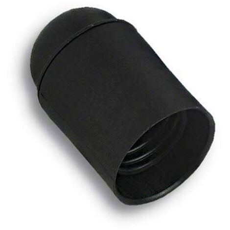 PORTALAMPADA CAMICIA LISCIA - RESINA NERO E27 M10X1 - 25 pezzi