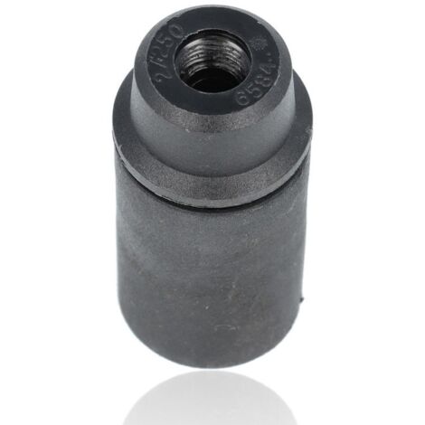 Portalampada E14 2A 250V corpo liscio nero