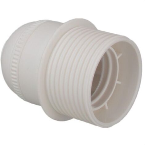 Portalampada E27 4A 250V corpo filettato T bianco